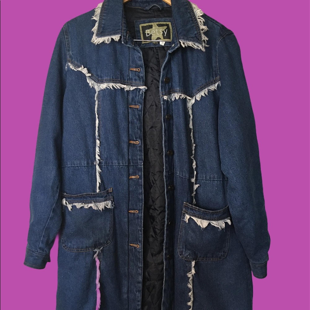 Blue Jean trench coat